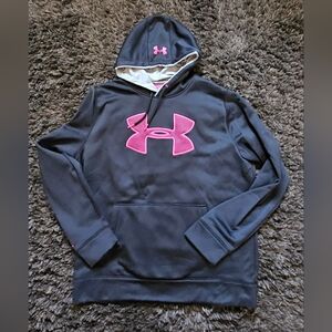 Under Armour Storm1 hoodie Size XLarge cold gear Black And Pink Womens Active Sw